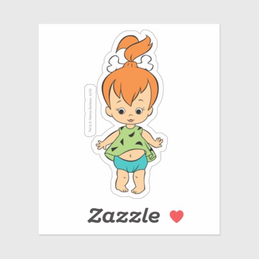 The Flintstones Pebbles Flintstone Sticker Zazzle 2444