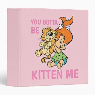 The Flintstones   Pebbles & Her Tiger 3 Ring Binder