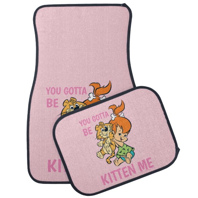 The Flintstones | Pebbles & Her Tiger Car Floor Mat (Set)