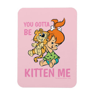 The Flintstones Pebbles & Her Tiger Magnet