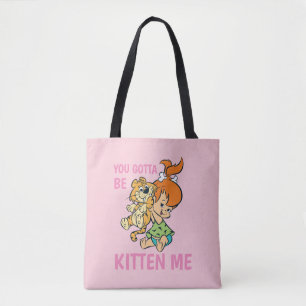 The Flintstones Pebbles & Her Tiger Tote Bag