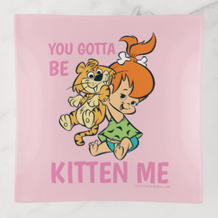 The Flintstones Pebbles & Her Tiger Trinket Tray