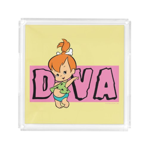 The Flintstones  Pebbles _ Little Diva Acrylic Tray