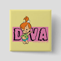 The Flintstones | Pebbles - Little Diva Button