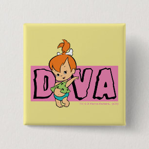 The Flintstones   Pebbles - Little Diva Button