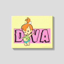 The Flintstones | Pebbles - Little Diva Canvas Print