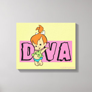 The Flintstones Pebbles - Little Diva Canvas Print