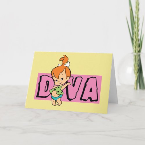 The Flintstones  Pebbles _ Little Diva Card