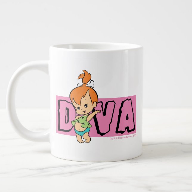 The Flintstones | Pebbles - Little Diva Giant Coffee Mug (Left)