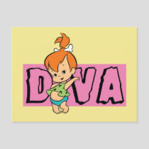 The Flintstones | Pebbles - Little Diva Invitation Postcard