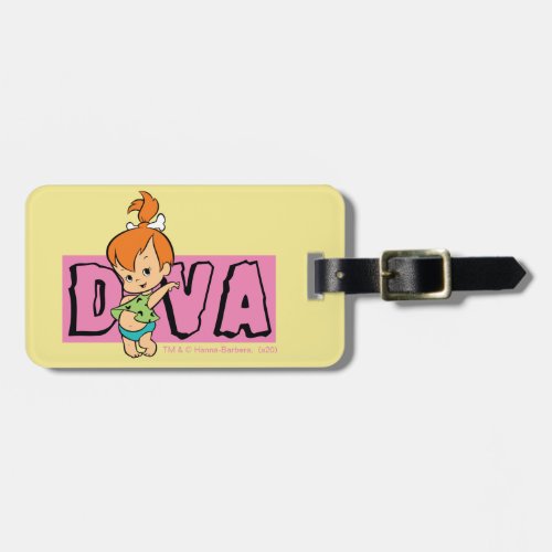 The Flintstones  Pebbles _ Little Diva Luggage Tag