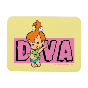 The Flintstones   Pebbles - Little Diva Magnet