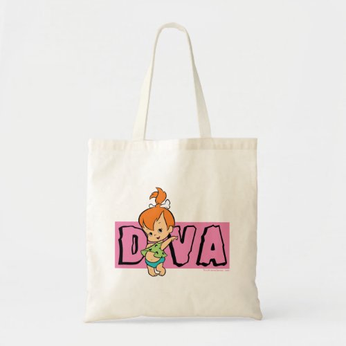 The Flintstones  Pebbles _ Little Diva Tote Bag