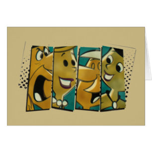 The Flintstones Retro Comic Character Panels Cards