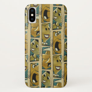 The Flintstones Retro Comic Character Panels iPhone X Case
