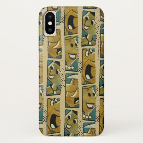 The Flintstones  Retro Comic Character Panels iPhone X Case