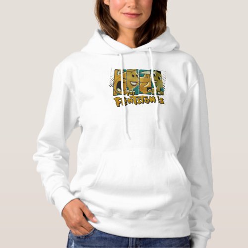 The Flintstones  Retro Comic Character Panels Hoodie