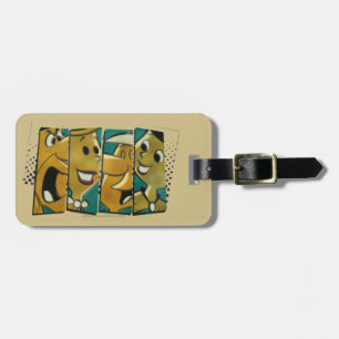 The Flintstones Retro Comic Character Panels Luggage Tag