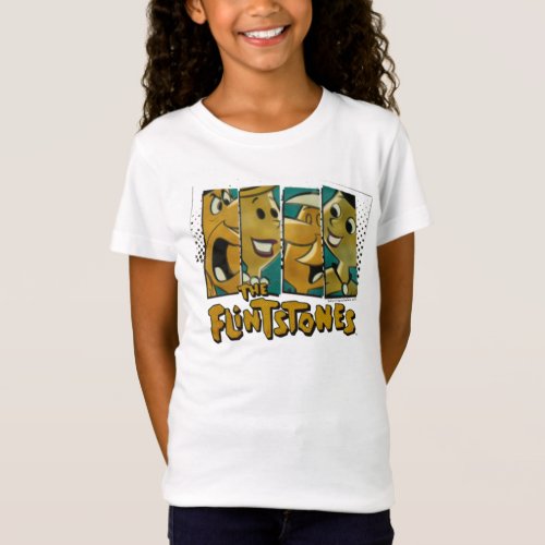 The Flintstones  Retro Comic Character Panels T_Shirt