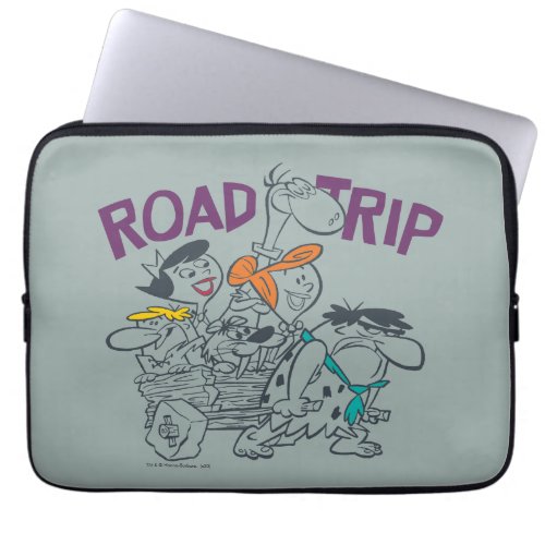 The Flintstones  Road Trip Laptop Sleeve