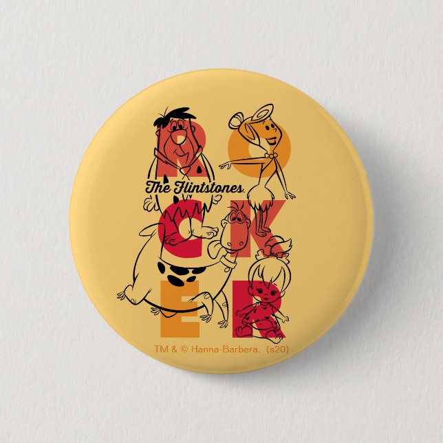 The Flintstones | ROCKER Button (Front)