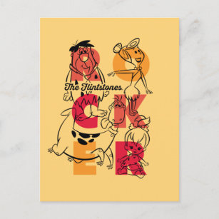 The Flintstones   ROCKER Invitation Postcard