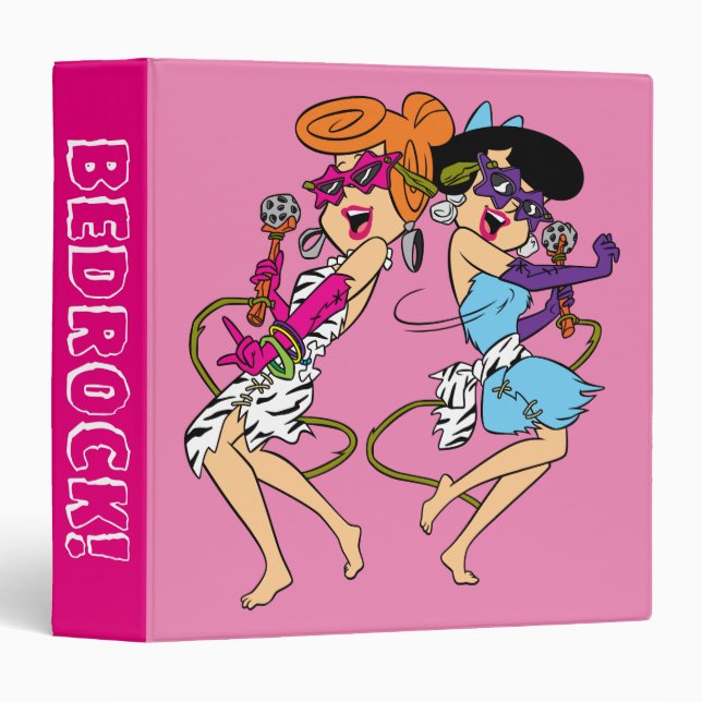 The Flintstones | Wilma & Betty Rock Stars 3 Ring Binder (Front/Spine)