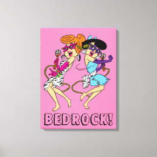 The Flintstones   Wilma & Betty Rock Stars Canvas Print