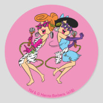 The Flintstones | Wilma & Betty Rock Stars Classic Round Sticker