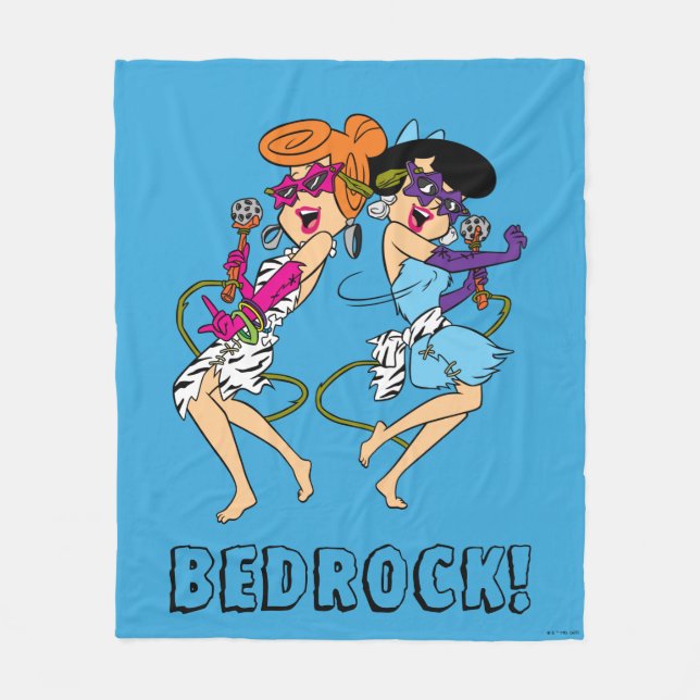 The Flintstones | Wilma & Betty Rock Stars Fleece Blanket (Front)