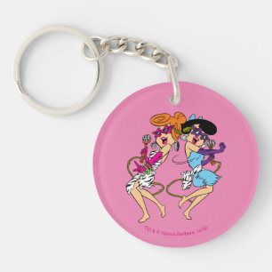 The Flintstones Wilma & Betty Rock Stars Keychain