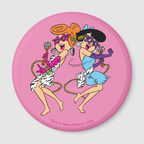 The Flintstones  Wilma  Betty Rock Stars Magnet