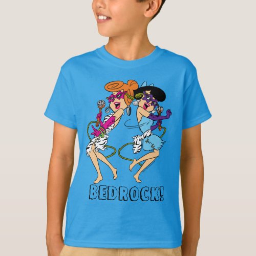 The Flintstones  Wilma  Betty Rock Stars T_Shirt