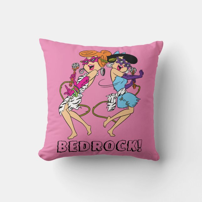 The Flintstones | Wilma & Betty Rock Stars Throw Pillow (Front)