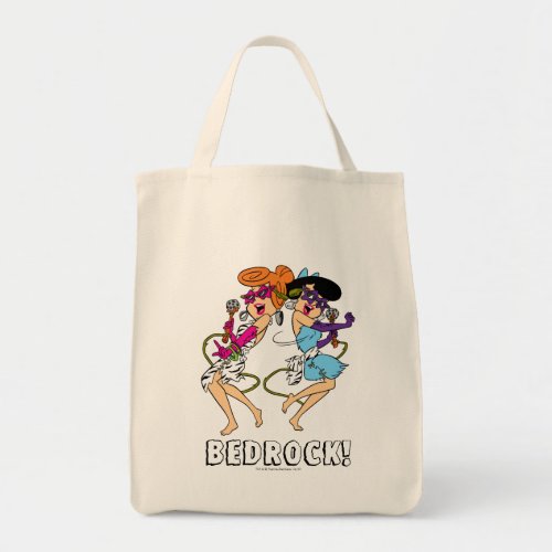 The Flintstones  Wilma  Betty Rock Stars Tote Bag