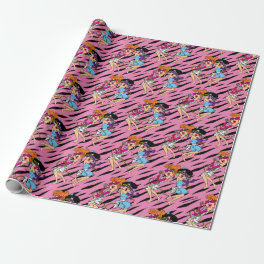 The Flintstones Wilma & Betty Rock Stars Wrapping Paper