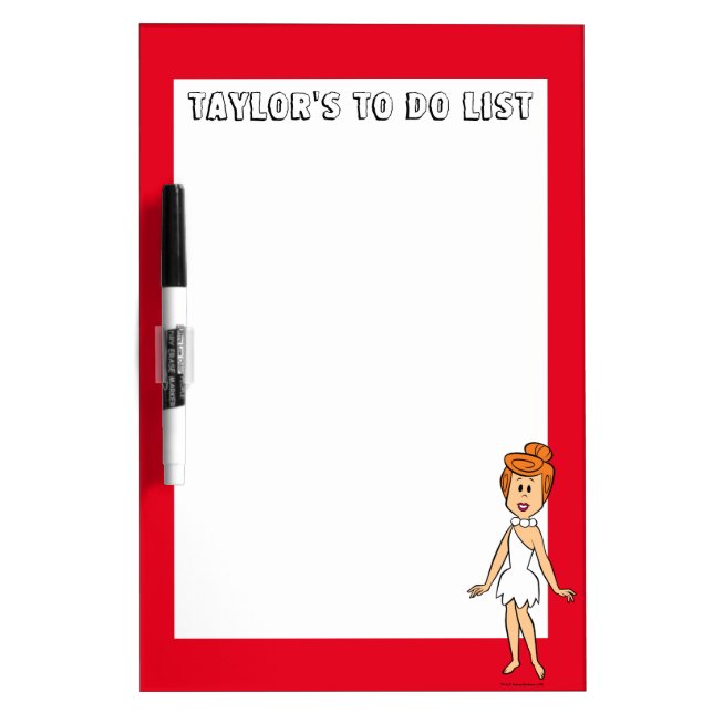 The Flintstones | Wilma Flintstone Dry Erase Board (Front)