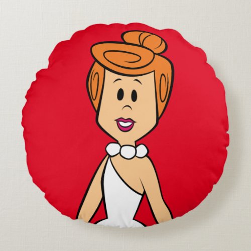 The Flintstones  Wilma Flintstone Round Pillow