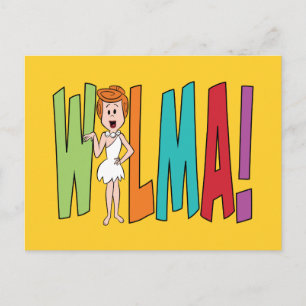 The Flintstones WILMA! Invitation Postcard