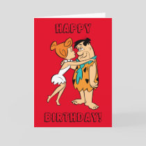 The Flintstones | Wilma Kissing Fred Card