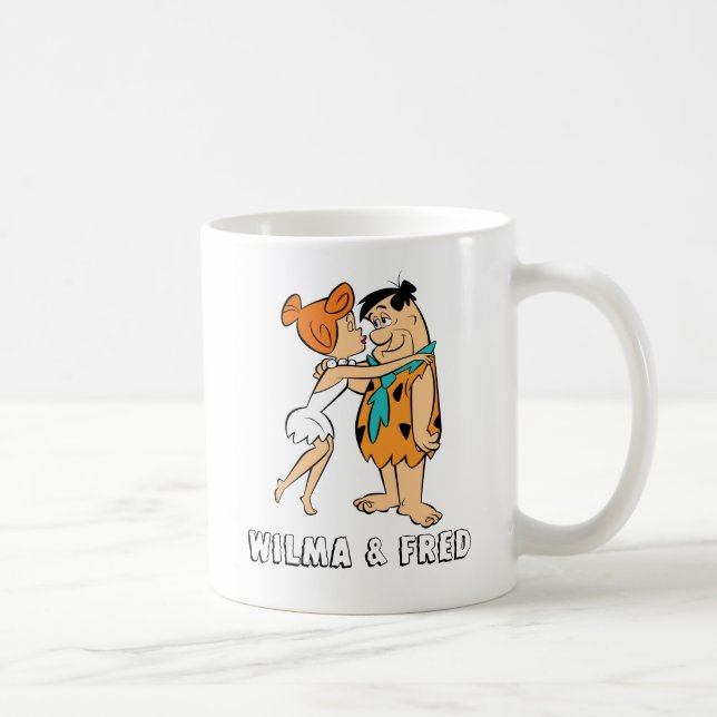 The Flintstones | Wilma Kissing Fred Coffee Mug (Right)