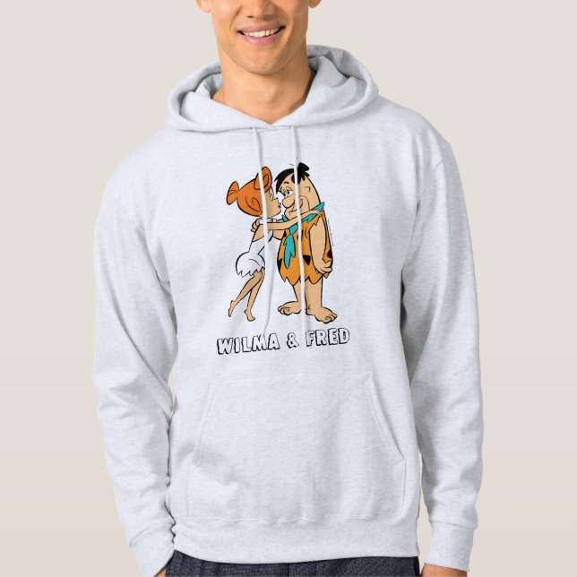 The Flintstones | Wilma Kissing Fred Hoodie (Front)