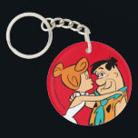 The Flintstones | Wilma Kissing Fred Keychain<br><div class="desc">Check out Wilma leaning in to kiss Fred.</div>