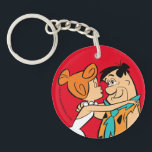 The Flintstones | Wilma Kissing Fred Keychain<br><div class="desc">Check out Wilma leaning in to kiss Fred.</div>