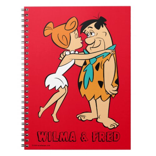 The Flintstones  Wilma Kissing Fred Notebook