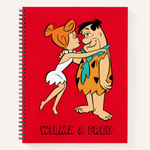 The Flintstones Wilma Kissing Fred Notebook