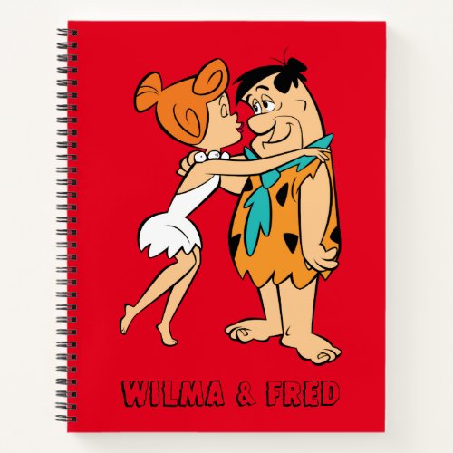The Flintstones  Wilma Kissing Fred Notebook