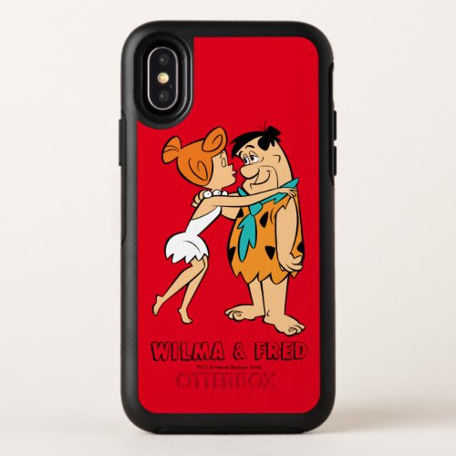 The Flintstones  Wilma Kissing Fred OtterBox Symmetry iPhone X Case