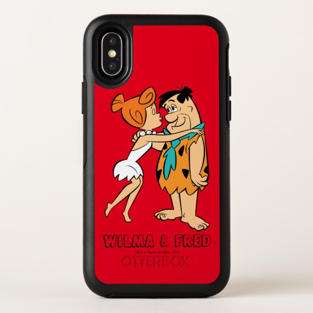 The Flintstones | Wilma Kissing Fred Otterbox iPhone Case (Back)