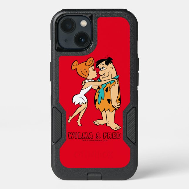 The Flintstones | Wilma Kissing Fred Otterbox iPhone Case (Back)